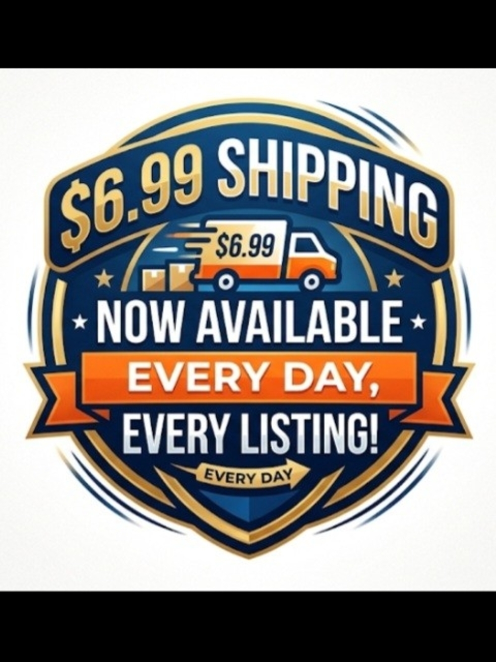 No More $12.49 Shipping, Everything Can Be Purchased With $6.99 Shipping!!